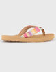 ROXY Porto Raffia Girls Thong Sandals image number 2