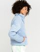 FULL TILT Essentials Corduroy Womens Light Blue Puffer Jacket image number 2