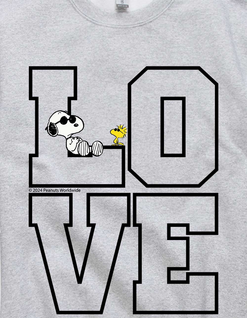 PEANUTS Love Block Unisex Crewneck Sweatshirt image number 1