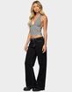 EDIKTED Contrast Stitch Low Rise Jeans image number 4