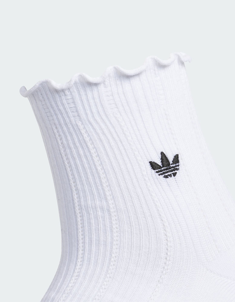 ADIDAS Originals U Ori Ruffle 3 Pack Womens Quarter Socks image number 2