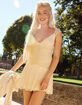 WEST OF MELROSE Womens Lace Ruched Dress image number 1