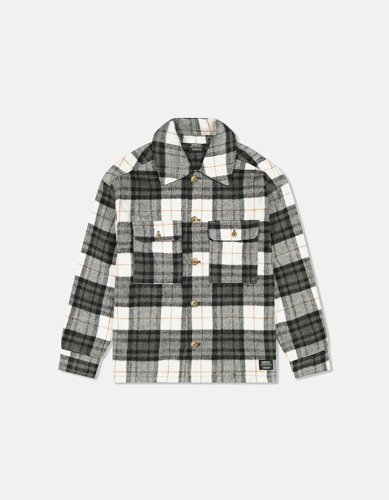 WESC Button Mens Flannel Jacket image number 0
