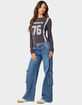 EDIKTED Lunar Low Rise Cargo Jeans image number 4
