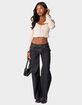 EDIKTED Lacey Long Sleeve Knit Top image number 2