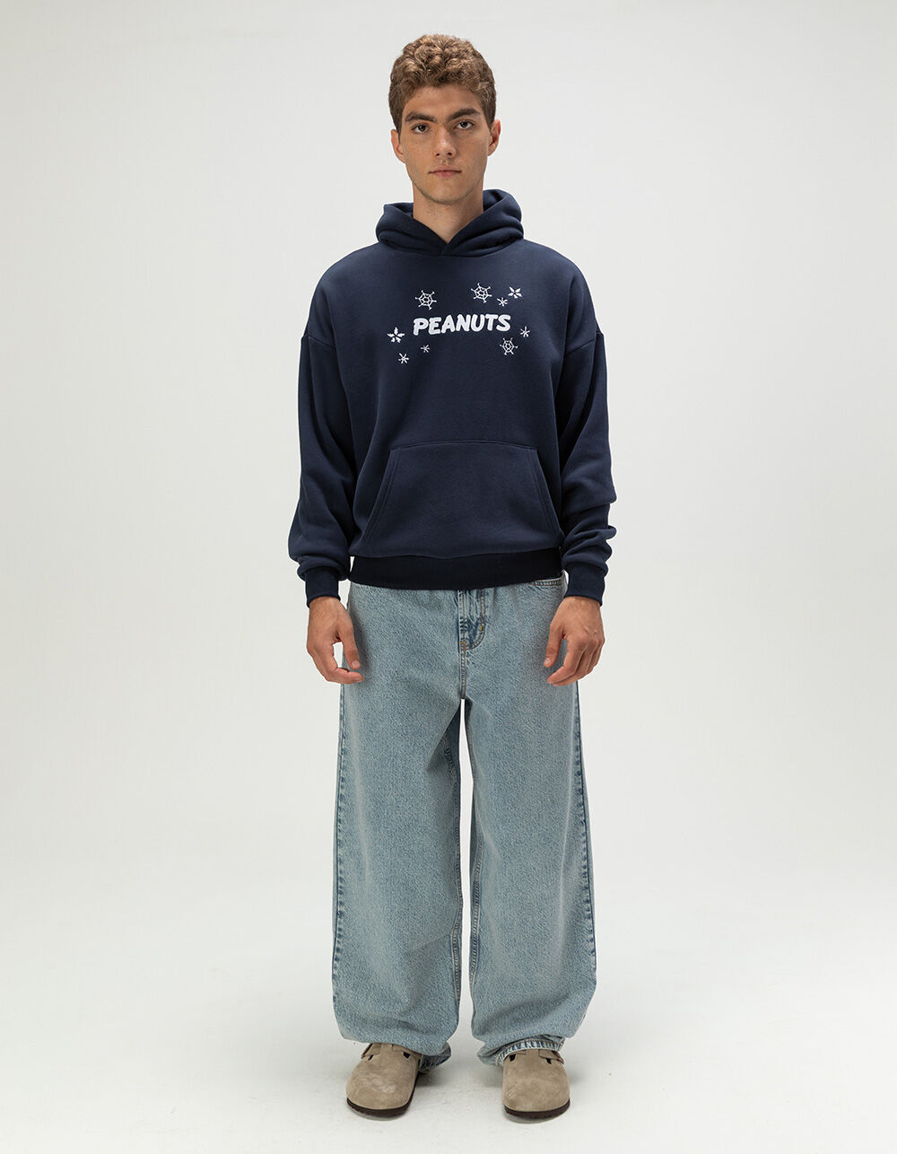 RSQ x Peanuts Snoopy Ski Club Mens Hoodie - NAVY | Tillys