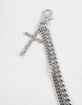 RSQ Mens Rhinestone Cross Wallet Chain image number 2