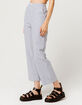 SKY AND SPARROW Skinny Stripe Womens Wide Leg Pants image number 2