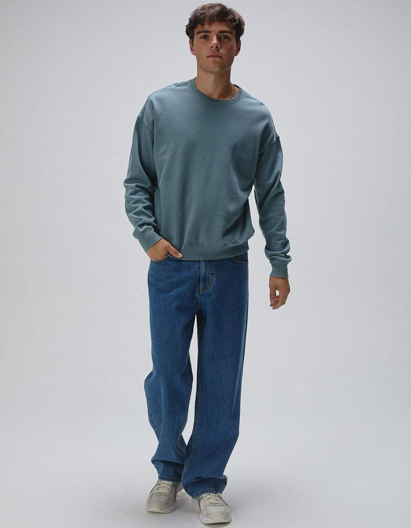 RSQ Mens Washed Oversized Crewneck Sweatshirt image number 4