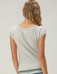 RSQ Womens Lace Trim Tee image number 4