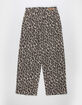 BLANK NYC Roaring Star Girls Leopard Print Wide Leg Jeans image number 3