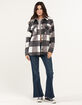 RSQ Buffalo Womens Fleece Shacket image number 4