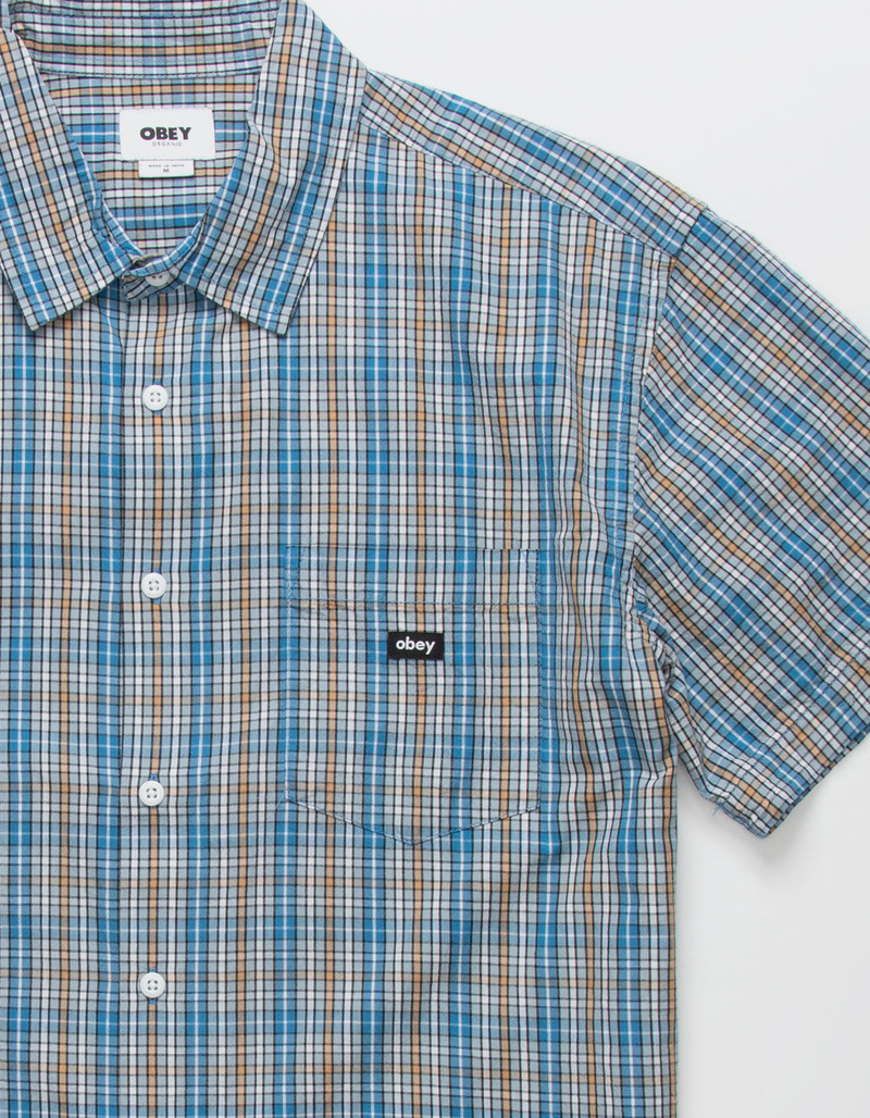 OBEY Tim Mens Button Up Shirt image number 1