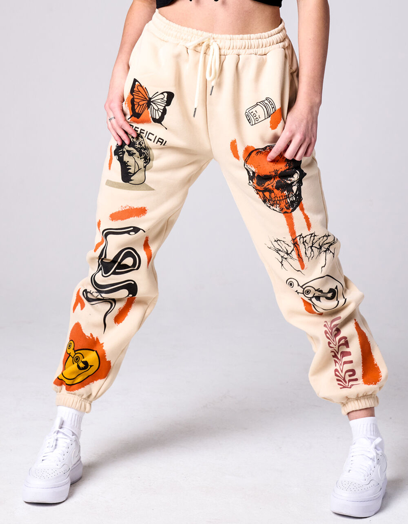 TRUEWRLD Womens Graphic Joggers image number 1