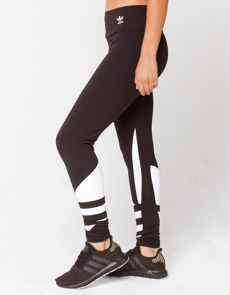 ADIDAS Large Logo Black Womens Leggings image number 2