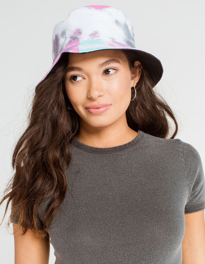 90s Tie Dye Womens Bucket Hat image number 2