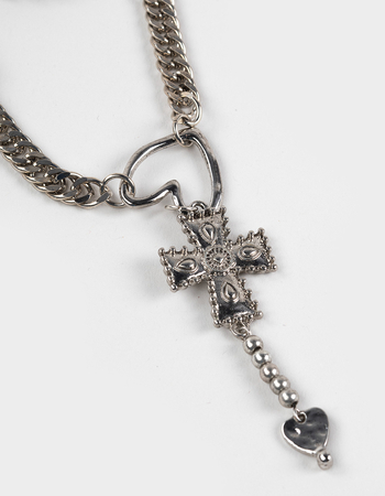 FULL TILT Lariat Heart/Cross Layered Necklace Alternative Image