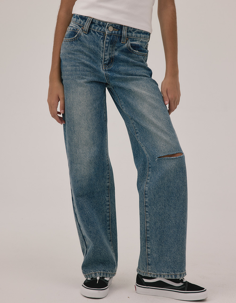 RSQ High Rise Wide Leg Girls Jeans image number 1