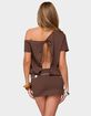 EDIKTED Dorie Off Shoulder Cut Out Mini Dress image number 3