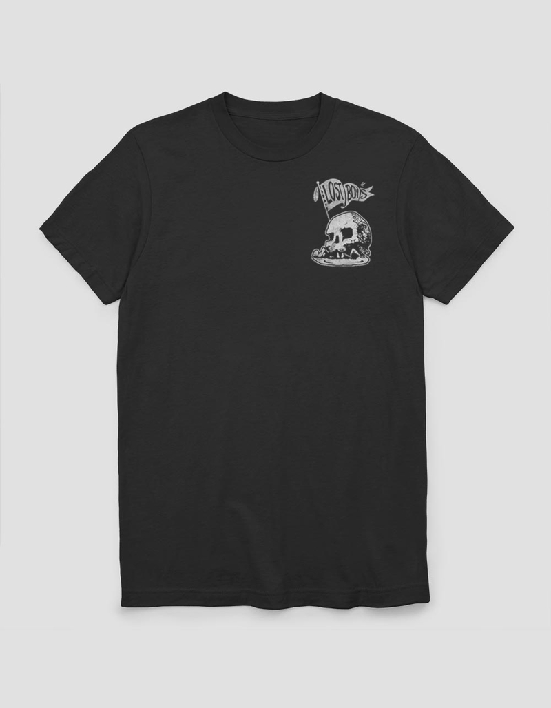 PETER PAN Skull Rocket Flag Unisex Tee image number 0