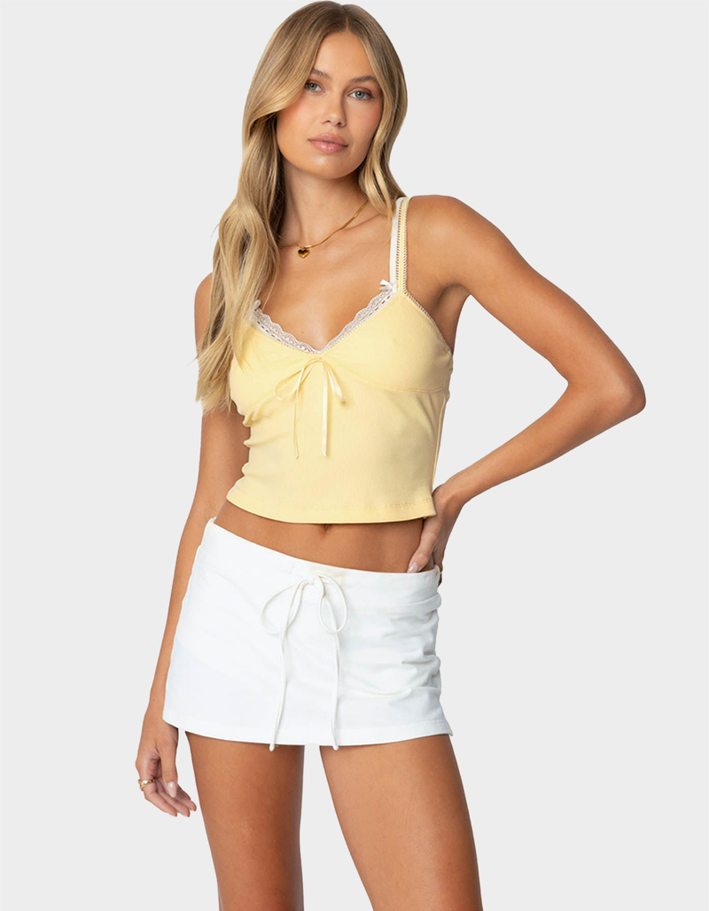 EDIKTED Lacey Layered Tank Top image number 0