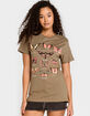 FULL TILT Butterfly Grid Womens Oversized Tee image number 1