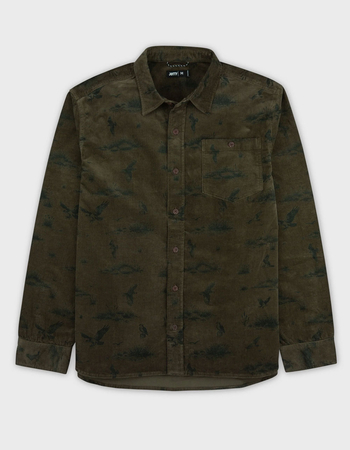 JETTY Shoals Mens Corduroy Button Up Shirt Primary Image
