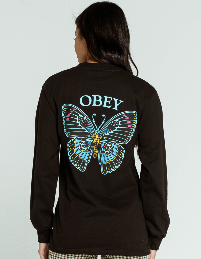 OBEY Butterfly Salvage Womens Tee image number 0