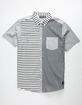 WESC Olavi Stripe Mens Button Up Shirt image number 1