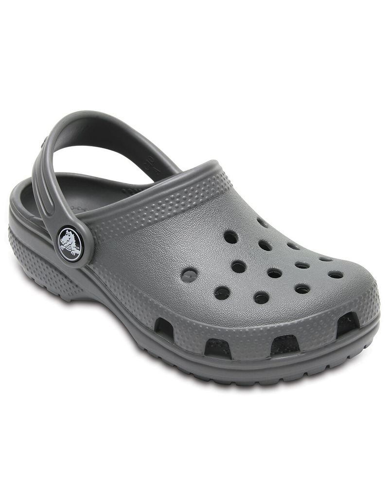 CROCS Classic Juniors Slate Gray Clogs image number 0