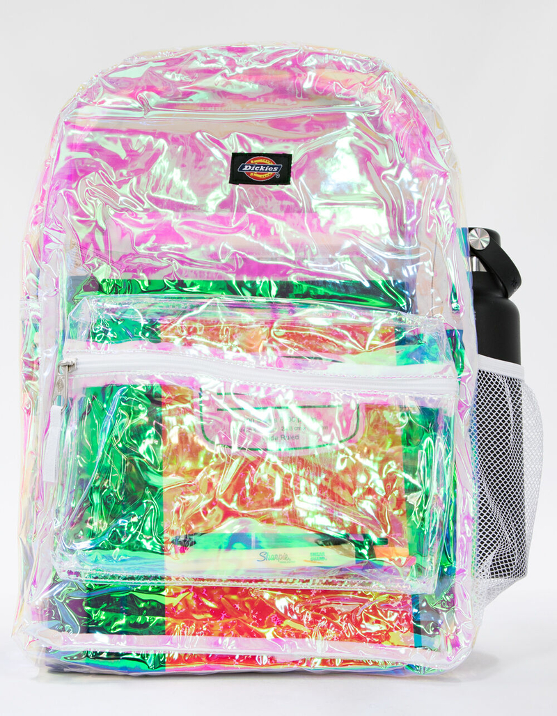 DICKIES Clear PVC Iridescent Backpack image number 3