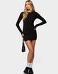 EDIKTED Annyah Long Sleeve Mini Dress image number 4