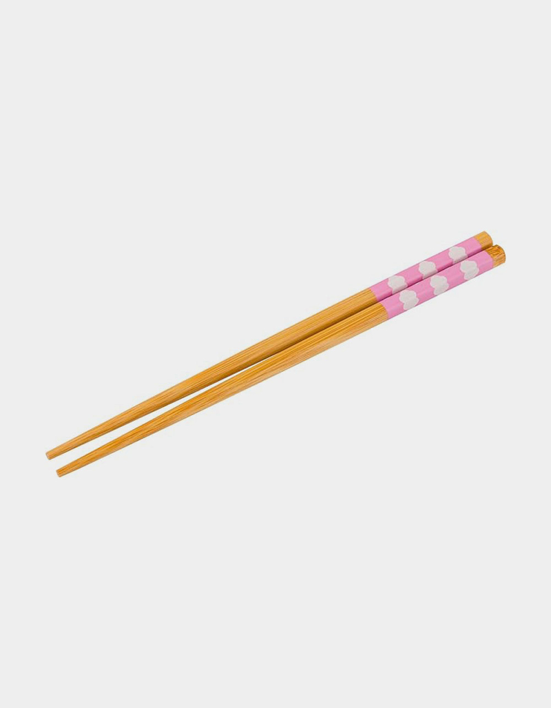SANRIO Hello Kitty Rainbow Clouds Ramen Bowl and Chopstick Set image number 2