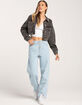 HIGHWAY Crop Denim Womens Jacket image number 4