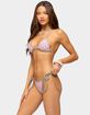 EDIKTED Tora Reversible Polka Dot Triangle Bikini Top image number 2