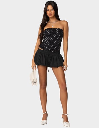 EDIKTED Polka Dot Built In Bra Tube Top Alternative Image