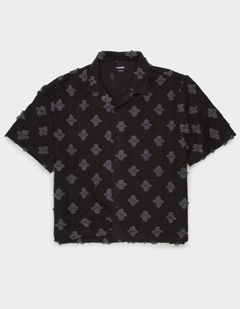 RSQ Mens Textured Camp Shirt Primary Image