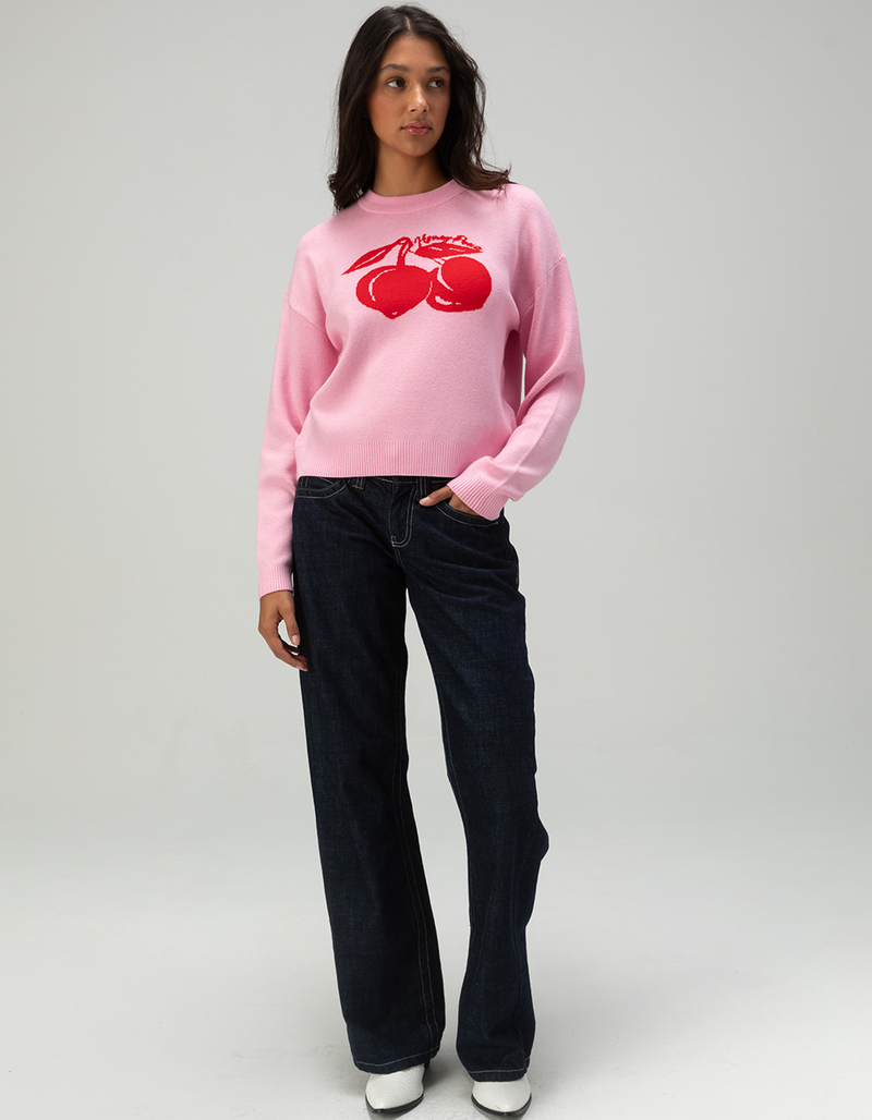 NOISY MAY Cera Cherry Womens Crewneck Sweater image number 4