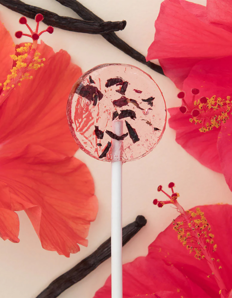 AMBORELLA ORGANICS Vanilla & Hibiscus Lollipop image number 0