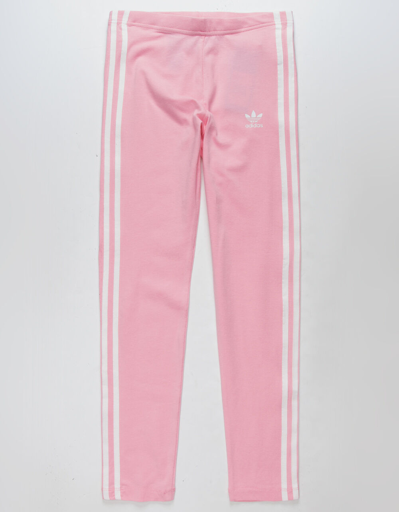 ADIDAS 3 Stripes Pink Girls Leggings image number 0