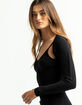 RSQ Womens Black Long Sleeve Shrug image number 1