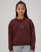 FULL TILT Star Patch Girls Crewneck Sweatshirt image number 1