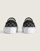 VANS Classic Slip-On Checkerboard Womens Platform Shoes image number 4