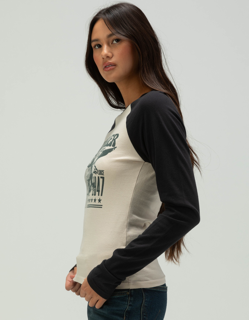 WRANGLER Womens Raglan Band Tee image number 2