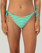 DAMSEL Hilo Texture Reversible Tie Side Cheeky Bikini Bottoms image number 2