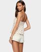 EDIKTED Izzey Polka Dot Strapless Babydoll Top image number 3
