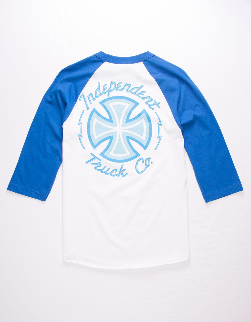 INDEPENDENT Neon Cross Raglan Mens T-Shirt image number 0