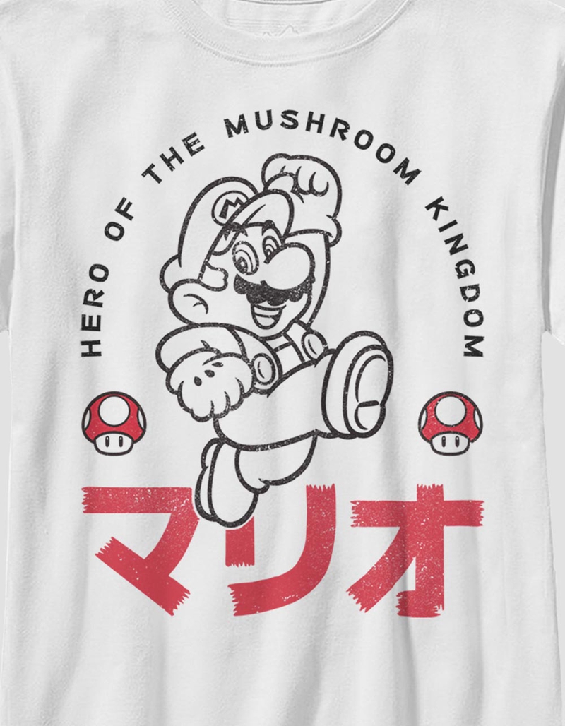 MARIO Hero Kanji Kingdom Unisex Kids Tee image number 1