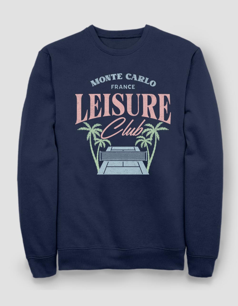 MONTE CARLO Leisure Club Unisex Crewneck Sweatshirt NAVY Tillys