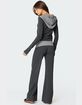 EDIKTED Meggy Striped Fold Over Pants image number 3
